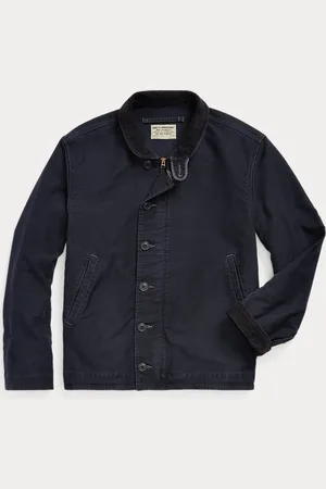 Ralph Lauren Katoenen zeemansjas met corduroy kraag