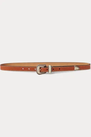 Ralph Lauren Vachetta leren westernriem