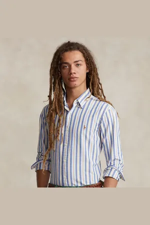 Ralph Lauren Custom fit gestreept Oxford overhemd