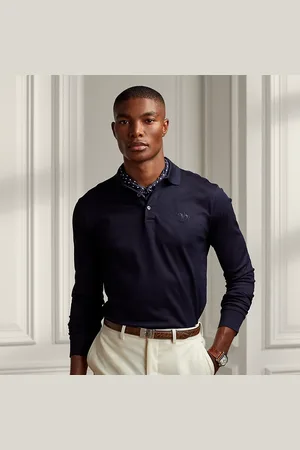 Ralph Lauren Piqué Polo-shirt met lange mouw