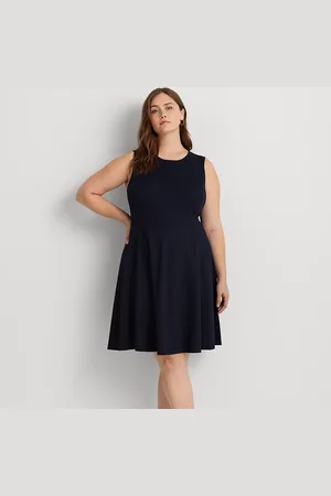 Ralph Lauren Plus Size - Ponté fit-and-flare jurk