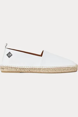 Ralph Lauren Bosworth canvas espadrille met monogram