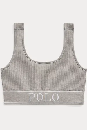 Ralph Lauren Naadloze cropped tanktop met lage hals