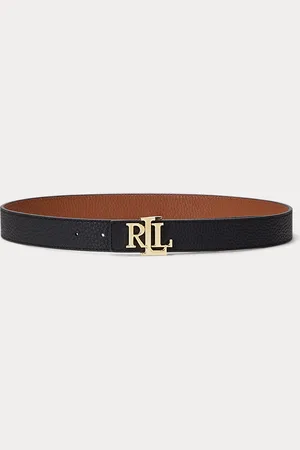 Ralph Lauren Omkeerbare gegranuleerd leren riem