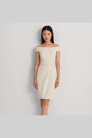 Ralph Lauren Crêpe off-shoulder jurk