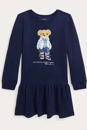 Ralph Lauren Fleece jurk met Polo Bear