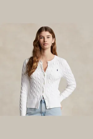 Ralph Lauren Kabelgebreid vest met ronde hals