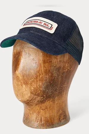 Ralph Lauren Denim truckerpet met indigo logopatch