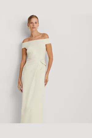 Ralph Lauren Crêpe jurk met blote schouders
