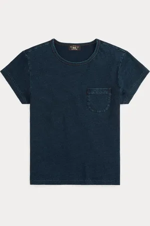 Ralph Lauren Katoen-linnen T-shirt met borstzak
