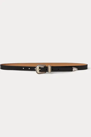 Ralph Lauren Vachetta leren westernriem