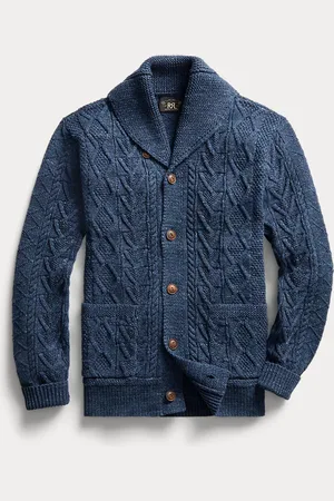Ralph Lauren Aran-gebreid katoenen vest