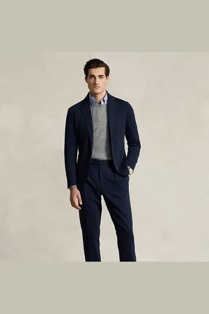 Ralph Lauren Geplooide double-knit kostuumbroek