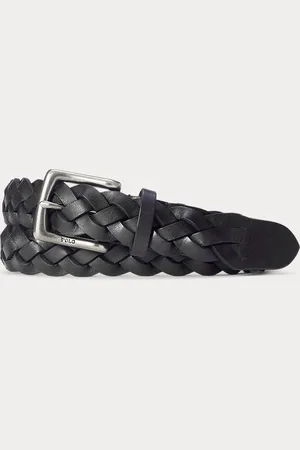 Ralph Lauren Gevlochten kalfsleren riem