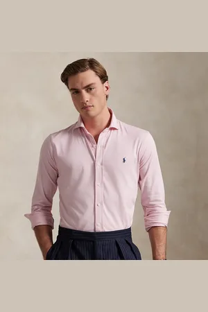 Ralph Lauren Jersey overhemd met gespreide kraag