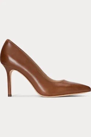 Ralph Lauren Lindella II gepolijste leren pump