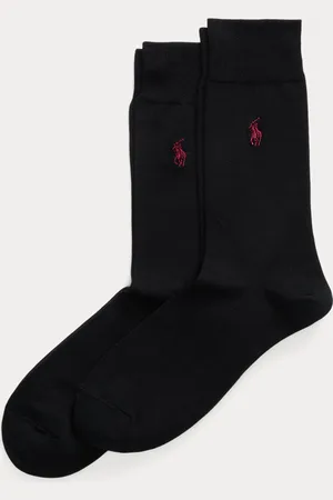 Ralph Lauren Set van 2 paar nette sokken in katoenmix