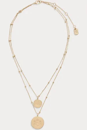 Ralph Lauren Goudkleurige gelaagde ketting met logo