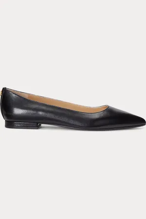 Ralph Lauren Londyn gepolijst leren ballerina