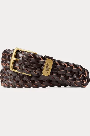 Ralph Lauren Gevlochten leren riem