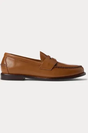 Ralph Lauren Alston leren penny loafer