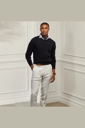Ralph Lauren Gregory handgemaakte linnen broek