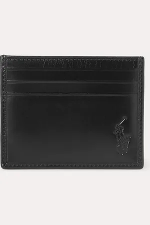 Ralph Lauren Kenmerkende Pony leren kaarthouder