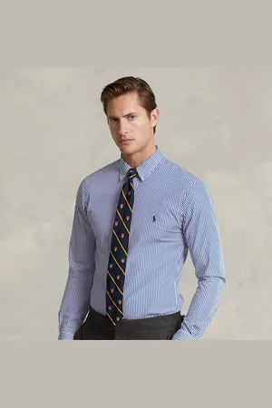 Ralph Lauren Slim fit gestreept poplin overhemd