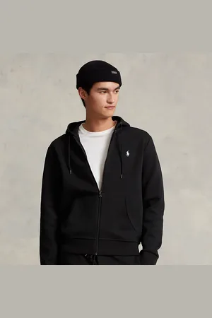 Ralph Lauren Double-knit hoodie met volledige rits