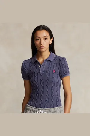 Ralph Lauren Kabelgebreid Polo-shirt