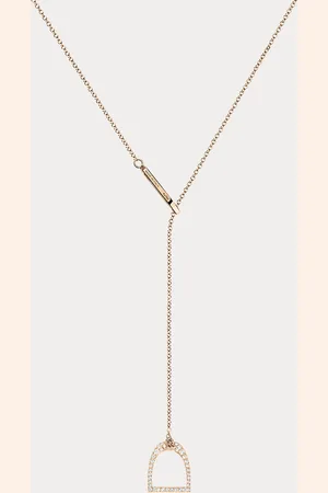 Ralph Lauren Pav?? lariat ketting met stijgbeugel