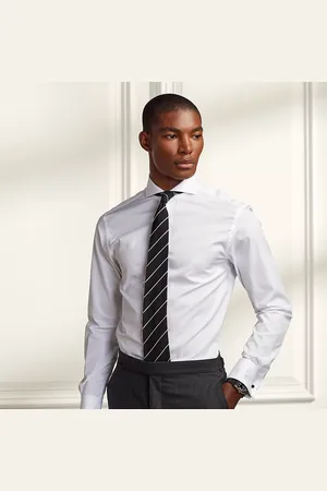 Ralph Lauren Poplin overhemd met Franse manchetten