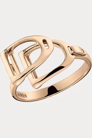 Ralph Lauren Roségouden dubbele Stirrup-ring