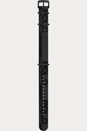 Ralph Lauren Leren sporthorlogeband