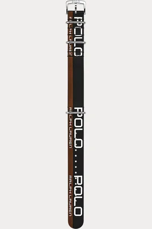Ralph Lauren Leren sporthorlogeband
