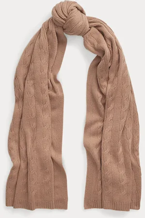 Ralph Lauren Kabelgebreide kasjmier sjaal