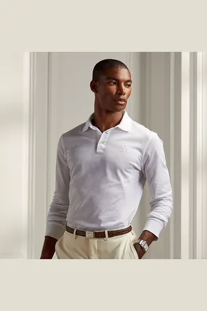 Ralph Lauren Piqué Polo-shirt met lange mouw