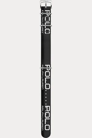 Ralph Lauren Leren sporthorlogeband