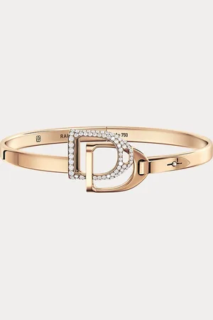 Ralph Lauren Pavé gezette diamanten Stirrup-armband