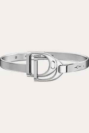 Ralph Lauren Sterling zilveren dubbele Stirrup-bangle