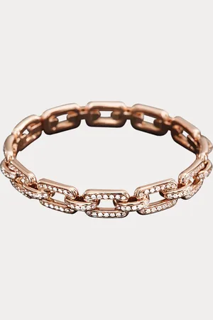 Ralph Lauren Grote pav?? gezette ros??gouden armband
