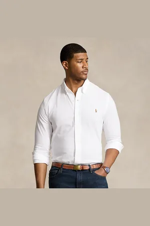 Ralph Lauren Grotere Maten - Gebreid Oxford overhemd
