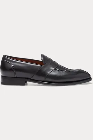 Ralph Lauren Meegan kalfsleren penny loafers