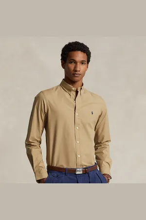 Ralph Lauren Custom fit poplin overhemd met stretch