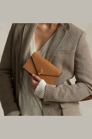 Ralph Lauren Leren Polo ID portemonnee en tas