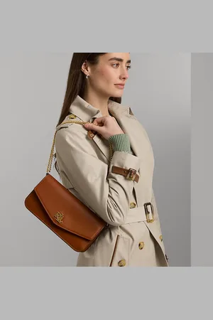 Ralph Lauren Sawyer medium nappaleren tas