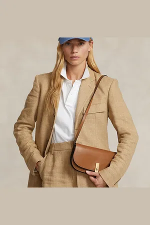 Ralph Lauren Medium leren Polo ID clutch