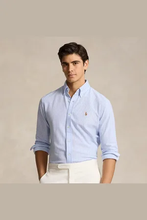 Ralph Lauren Gestreept gebreid Oxford overhemd