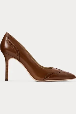 Ralph Lauren Lynden gepolijst leren pump