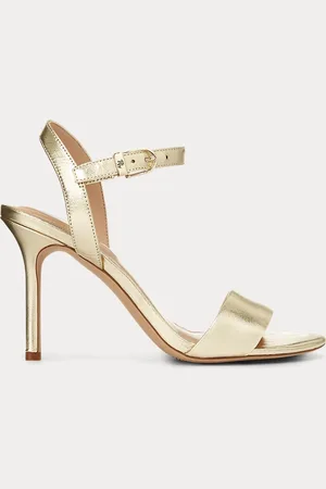 Ralph Lauren Gwen metallic leren sandaal